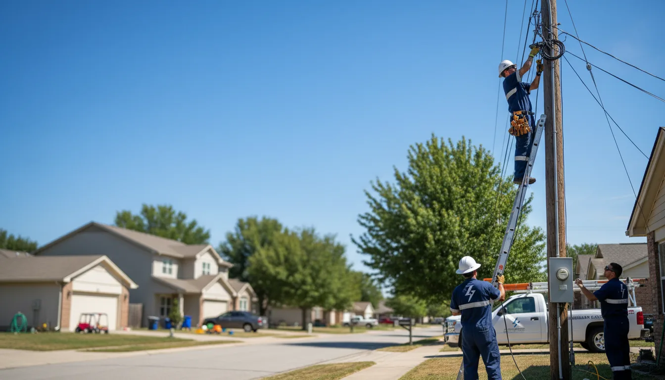 Residential electrician providing installation services in Perry, OH